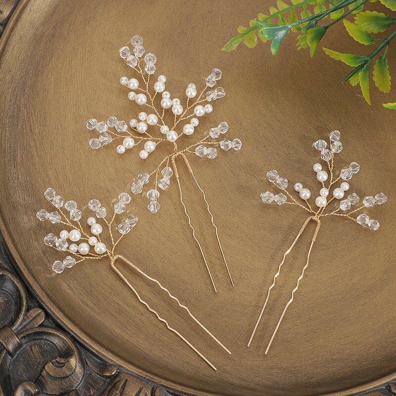 ウェディング ヘッドドレス ティアラ 小枝 ヘッドドレス 小物 髪飾り ブライダル 花嫁 ヘアアクセサリー 髪飾り 小枝アクセサリー パーティー アクセサリー ...