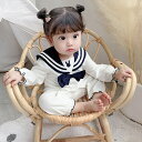 ベビー服 女の子 子供ロンパース セーラー服 春秋 長袖 ロンパース 新生児 ベビーロンパース 通気性 快適 コーラー対応 子供用 綿 子供服 赤ちゃん お姫様 誕生日プレゼント お嬢さん ソフト 可愛い プレゼント ガールズ プリンセス 肌触り 柔らかい 出産祝い 59 66 73 80 90