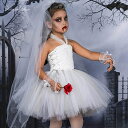 ハロウィン仮装 HALLOWEEN 3点セット ベール付き ハロウィン衣装 ワンピース お花嫁 魔女 コスプレ コスプレ衣装 キッズ 女の子 コスチューム 子供...