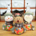 クリスマス置物 オーナメント クリスマス雑貨 クリスマス サンタ キャンディー缶 プラスチック 透明 老人 雪だるま ヘラジカ クリスマス用品子供のプレゼント イベント ギフト Christmas X'mas 冬 Merry Christmas クリスマス飾り コスプレ パーティー キャラクター 可愛い