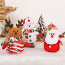 クリスマス雑貨 リンゴ袋 キャンディ袋 クッキー袋 クリスマス ギフト袋 クリスマスオーナメント プレゼント袋 ぬいぐるみ 立体 クリスマス飾り 布袋 クリスマス置物 サンタクロース 誕生日 Merry Christmas サンタ イベント 子供用 幼稚園 カートゥーン こども X'mas