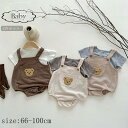 ベビー服 Tシャツ 子供服 春夏 半袖 女の子 Baby 男の子 2点セット 上下セット オーバーオール サロペット 赤ちゃん セットアップ 子ども ベビー用 ...