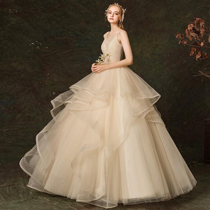 ウェディングドレス 白 オフホワイト 袖あり 格安 レース 結婚式 花嫁 ロングドレス ブライダル 二次会 パーティードレス 披露宴 プリンセスドレス 大きいサイズ ウエディングドレス 前撮り 後撮り ウェディングフォト 小さいサイズ 海外挙式 セミオーダー