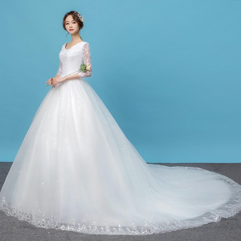 ウェディングドレス 長袖 安い 花嫁 ブライダル ドレス 結婚式 プリンセスラインドレス 白 オフホワイト ロング ウエディングドレス 披露宴 二次会 パーティードレス 前撮り 後撮り ウェディングフォト 大きいサイズ 小さいサイズ 海外挙式 セミオーダー