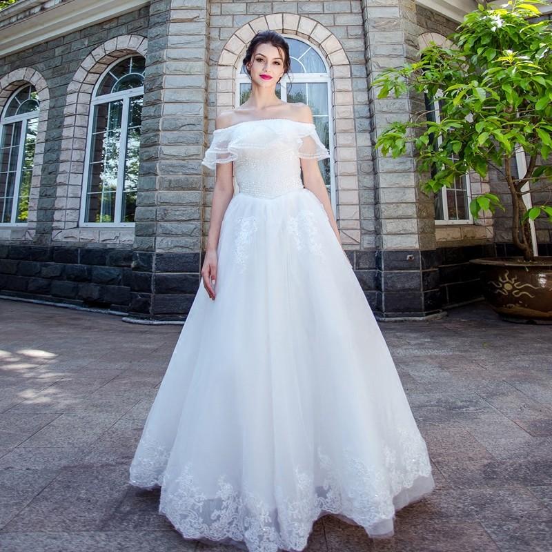 ウェディングドレス 二次会 安い 花嫁 ウエディングドレス 結婚式 ロングドレス 白 オフホワイト ベアトップ ゴージャス 二次会 披露宴 演奏会 発表会 大きいサイズ 前撮り 後撮り ウェディングフォト 小さいサイズ 海外挙式 セミオーダー