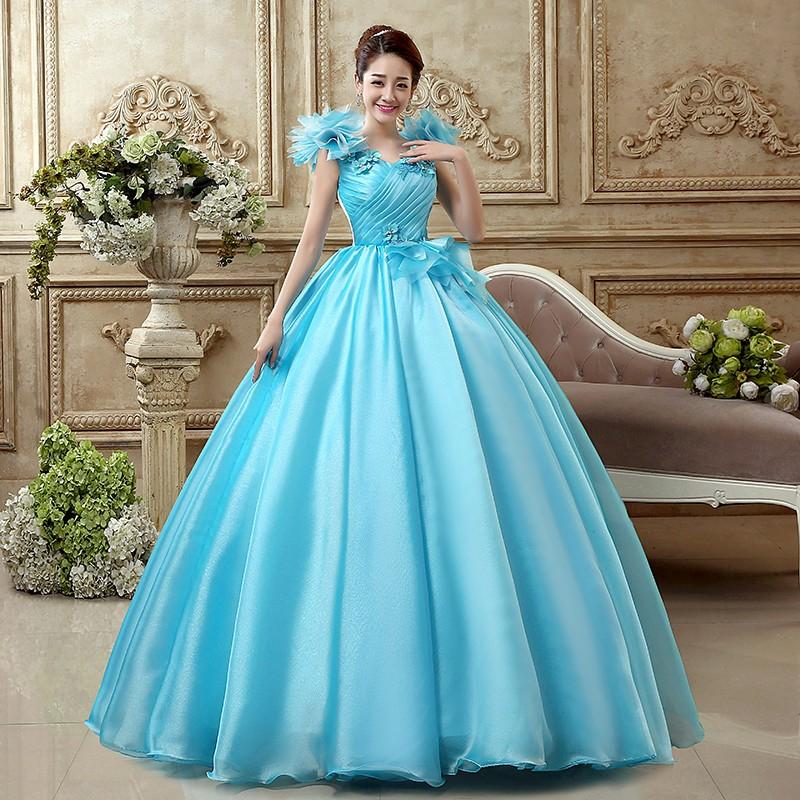 ウェディングドレス カラードレス 青 演奏会 安い パーティードレス 披露宴 二次会 ロングドレス 発表会 ステージ衣装 大きいサイズ イブニングドレス ウエディングドレス 結婚式 前撮り 後撮り ウェディングフォト 小さいサイズ 海外挙式 セミオーダー