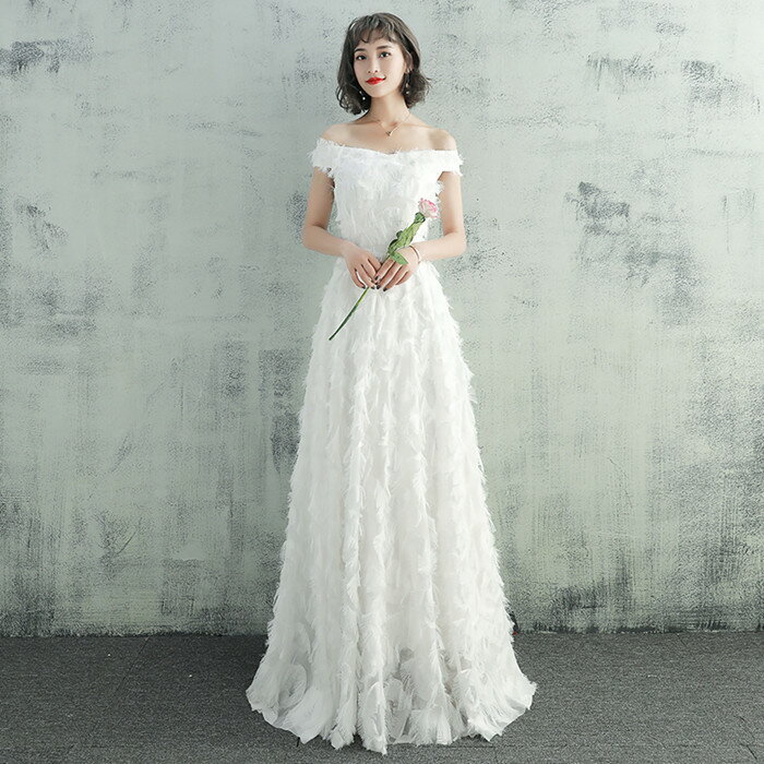 ウェディグドレス 白 花嫁 二次会 ボレロ付き aラインドレス ワンピース 海外挙式 花嫁二次会 大きいサイズ ドレス カジュアル 結婚式 ブライダル 披露宴 パーティードレス ロングドレス エンパイア スレンダーライン 前撮り 送料無料