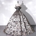 パーティードレス 結婚式 ワンピース 二次会 カラードレス 花嫁 プリンセスライン ウエディングドレス 姫系ドレス 吊りスカート カクテルドレス 編み上げタイプ お呼ばれ 披露宴 大きいサイズ 小きいサイズ ピアノ 発表会 コンサート 高級感 オーダーメイド(4)