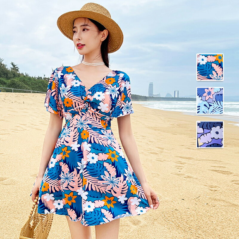 水着 レディース ワンピース オールインワン 体型カバー フレアスカート ショートパンツ オトナ女子 大人女性 みずぎ かわいい セクシー 胸元 二の腕 お尻 お腹 カバーアップ 小胸 盛れる 露出控えめ ぽっちゃり 可愛い おしゃれ お洒落 温泉 20代 30代 40代