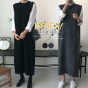送料無料!ニットベスト レディース ベストワンピース トップス プルオーバー カーディガン ゆったり レイヤード セーター カジュアル 可愛い