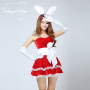クリスマス サンタコス サンタクロース バニーガール コスチューム サンタ衣装 サンタ服 コスプレ 赤 レッド 女性 大人 可愛い クリスマス衣装 仮装 サンタガール 演出 パーティー ワンピース ミニドレス リボン Christmas プレゼント ギフト X'mas キャバ嬢 キャバドレス