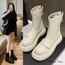 アンクルブーツ ブーツ ショートブーツ レディース 靴 厚底 女性 美脚 痛くない 大きいサイズ 小さいサイズ カジュアル ストリート きれいめ シンプル おしゃれ 上品 フェミニン ガーリー 春 秋 冬 20代 30代 40代 50代 ブラック ホワイト