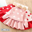 子供服 ベビー服 スカート セットアップ 上下セット キッズ ワンピース ニットワンピース 女の子 キッズワンピース ガールズ 長袖ワンピース 花見 公園 子ど...