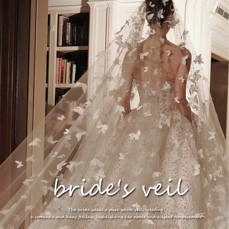 ウェディングベール チャペルベール ロングベール 二次会披露宴ブライダルベール 花嫁 チャペルベール 白フェイスアップベール 結婚式ベール ウエディングベール ...