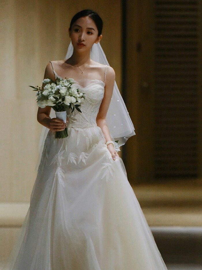 Aラインドレス ウエディングドレス ロングドレス 結婚式 スレンダードレス パーティードレス wedding dress キャミワンピ 人気 ワンピース フォーマルドレス 素敵なドレス