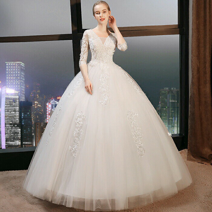 プリンセスライン フォーマルドレス wedding dress 二次会 ウエディングドレス ブライダル 花嫁 パーティードレス ウェデイングドレス 大きいサイズ 結婚式