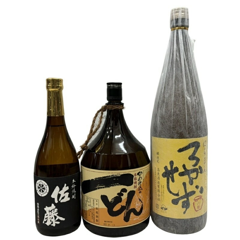 一どん 焼酎飲み比べセット 八幡ろかせず 一どん 佐藤 黒 芋焼酎 米麹 和紙 箱付 32402K3863