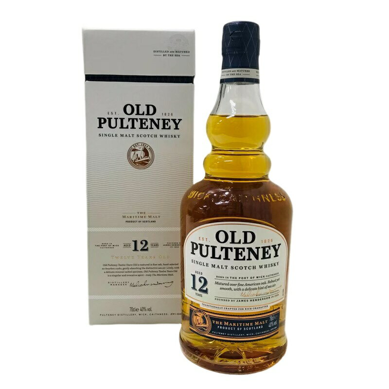 ウイスキー OLD PULTENEY オールド プルトニー 12年 700ml 40％ 潮風のかおり リッチな味わい 【新品未開栓品】 22403K128