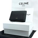 CELINE ビジネスカードホルダー グレインドカーフスキン ブラック 10J813BEL.38NO カードケース 箱 保存袋 カード付属 【美品】 22403R29