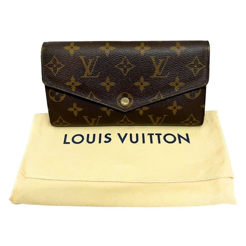 LOUIS VUITTON ルイヴィトン 二つ折り 長財布 ポルトフォイユ・サラ M60531 ICチップ モノグラム レディース 保存袋付属 【良品】 22404K99