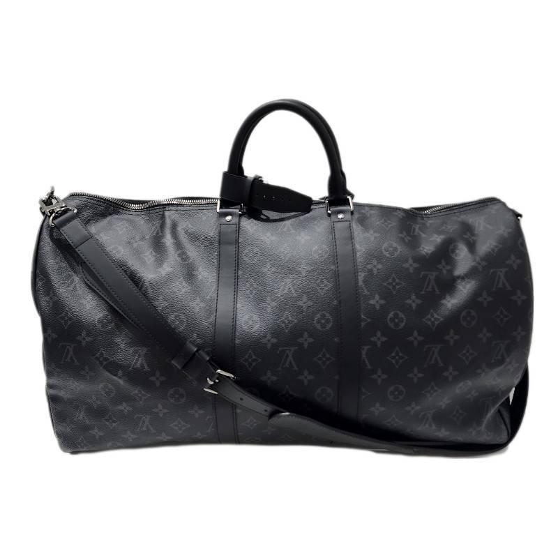 ルイ・ヴィトン 旅行・トラベルバッグ メンズ LOUIS VUITTON ルイヴィトン M40605 AA0147 モノグラム エクリプス キーポル バンドリエール 55 イニシャル入り ボストンバッグ 【美品】 22404K233