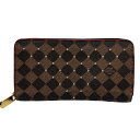 ルイヴィトン ダミエ 財布（レディース） LOUIS VUITTON ルイヴィトン ダミエ ジッピーウォレット N60122 長財布 箱 保存袋付き 【良品】 52404K145