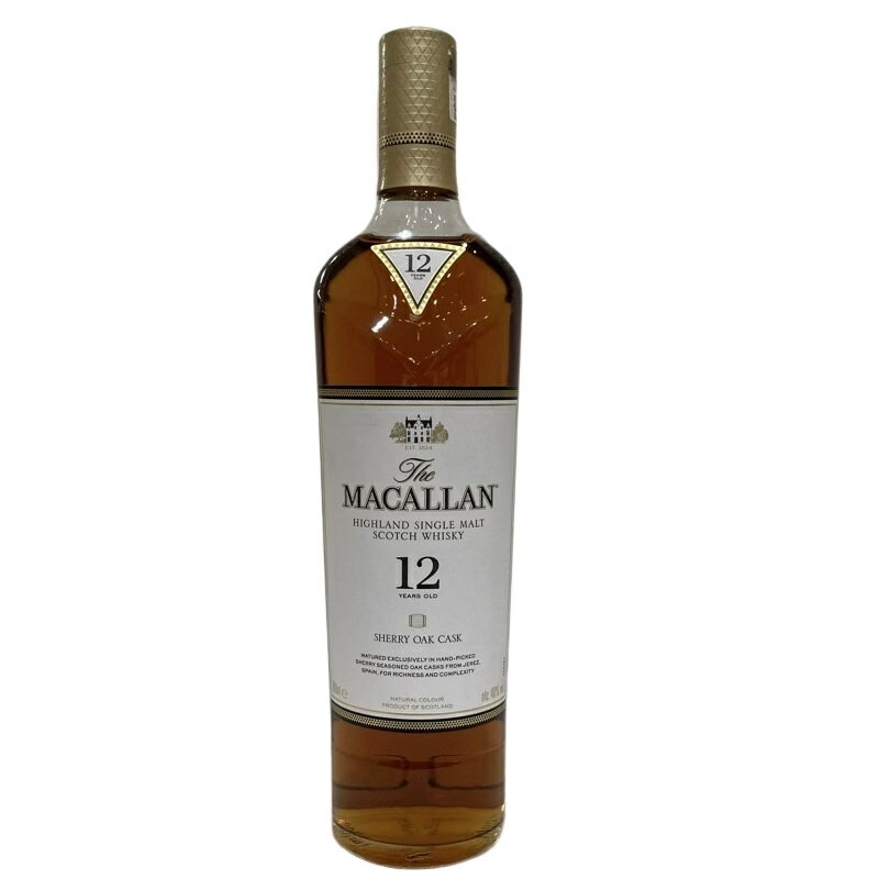 The MACALLAN ザ・マッカラン 12年 シェリーオーク ウイスキー 700ml 40% スコッチ 【未開栓】 12405K31