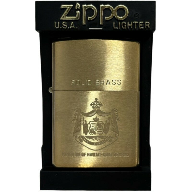 Zippo Wb| KINGDOM HAWAII LO_ nC COAT SOLID BRASS ygpiz i C^[ ΂ S[h 32404K367