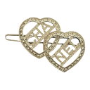 CHANEL シャネル ダブルハート バレッタ ABB671 B14145 NR714 F23N レディース アクセサリー【未使用】12410K346