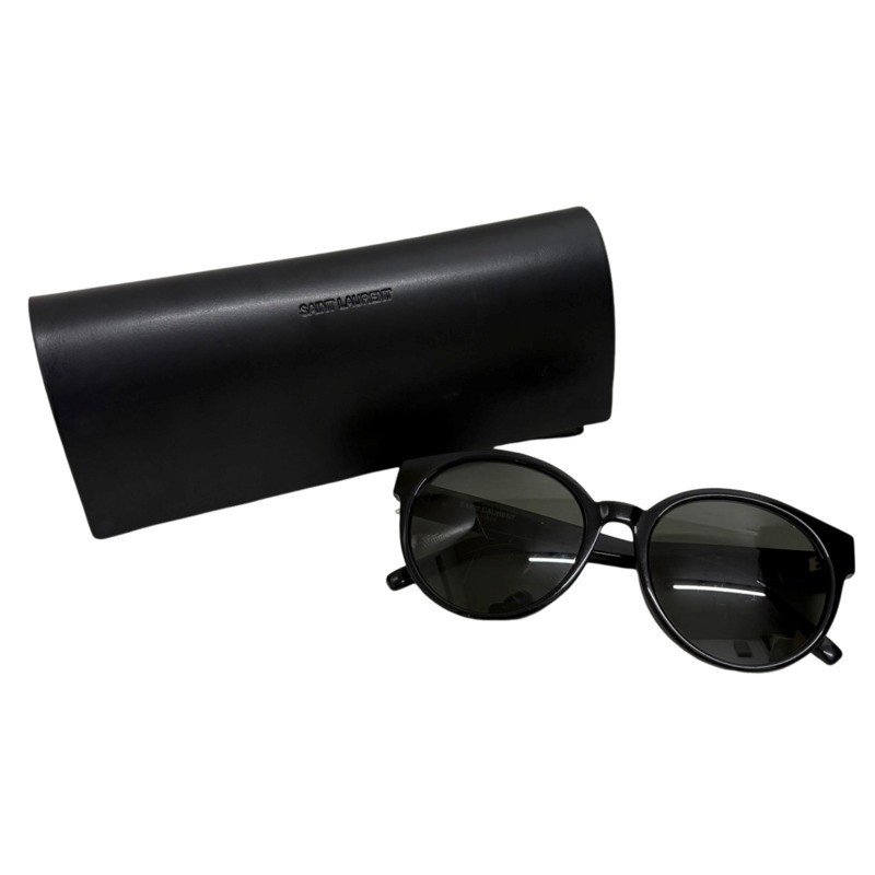 SAINT LAURENT サンローラン サングラス SL M31/F 003 55□19-145 ブラック レンズ傷あり 【中古品】 32501K263U