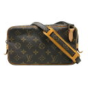 LOUIS VUITTON ルイヴィトン マルリーバンドリエール M51828 ブラウン モノグラム ショルダーバッグ ユニセックス 【中古】 22502K31...