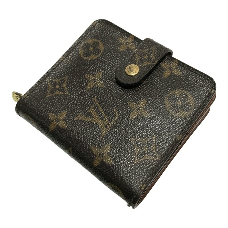 LOUIS VUITTON ルイヴィトン 二つ折り財布 コンパクト・ジップ M61667 モノグラム レディース 【中古】 22502K564