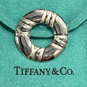 TIFFANY&Co. ティファニー アトラス サークル シルクコード ネックレストップ SV925 6.9g 保存袋付き 【中古品】 22502K41(4)