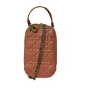 レディディオール Dior フォンホルダー S0872ONMJ_M413 ピンク ラムスキン ポーチ レディース 【中古】 42503K230