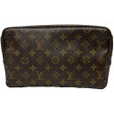 LOUIS VUITTON ルイヴィトン トゥルース・トワレット M47522 ブラウン モノグラム ポーチ クラッチバッグ レディース 【中古】 32504K...