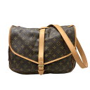 LOUIS VUITTON ルイヴィトン ソミュール35 M42254 ブラック モノグラム ショルダーバッグ レディース 【中古】 22504K392(4)