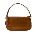 COACH コーチ ハンプトン ミニハンドバッグ ポーチ 7785 ブラウン 本革(レザー) ユニセックス 【中古】 42506K111