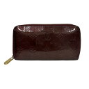 LOUIS VUITTON ルイヴィトン ジッピーウォレット M91536 ルージュフォーヴィスト パテント レザー ヴェルニ 長財布 レディース 【中古】 52508K243