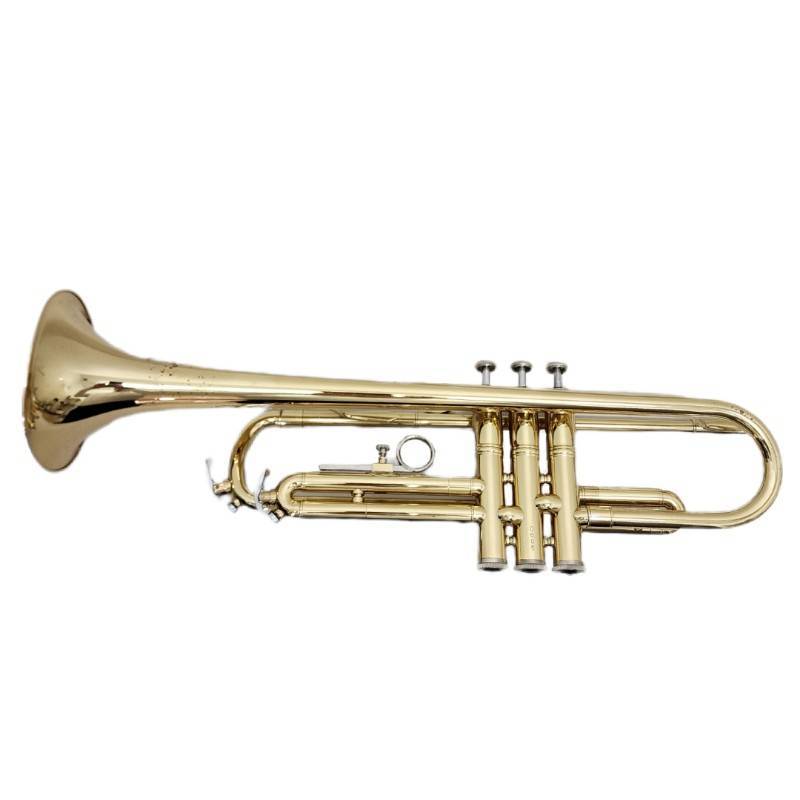 maxtone マックストーン トランペット 管楽器 ゴールドカラー マウスピース ソフトケース付属 【中古/ジャンク品】 22508K376