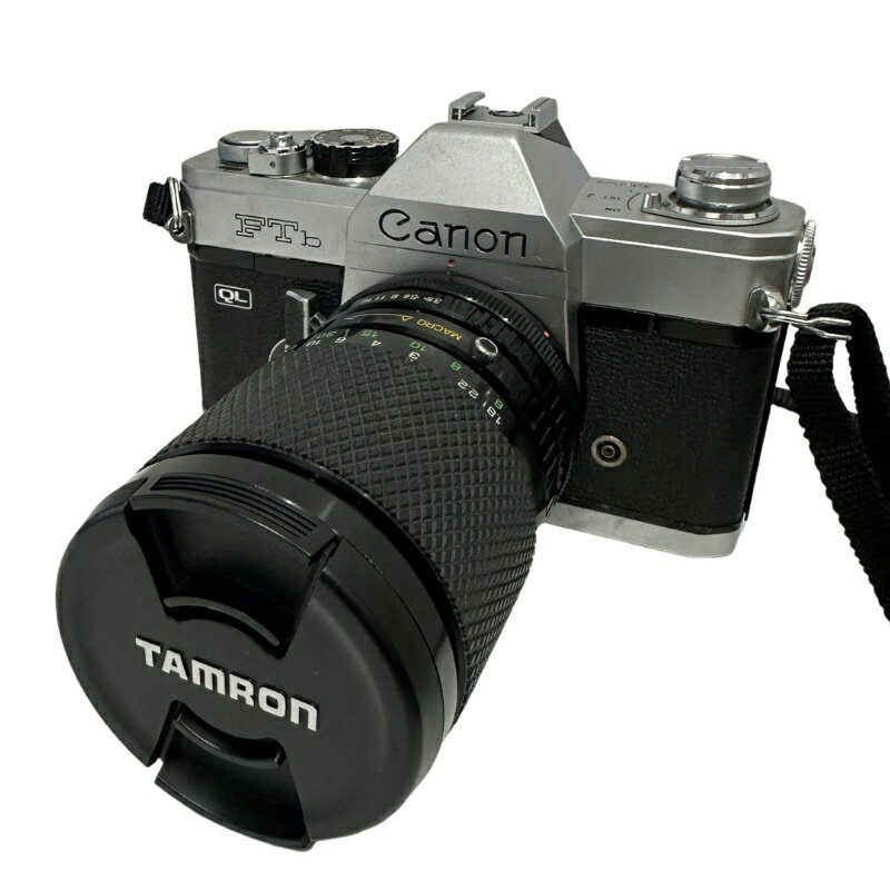 キヤノン Canon フィルム一眼レフカメラ FTb レンズキット(レンズセット) SUN ZOOM LENS 28-80mm 1:3.5-4.5 MACRO ブラック 動作未確認 【中古】 32509K296