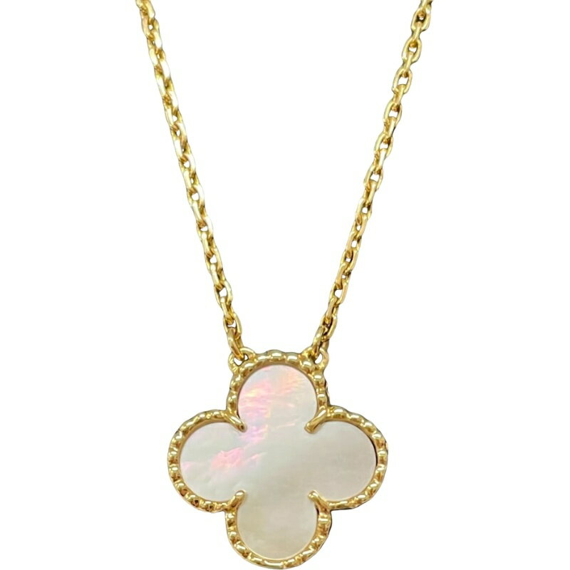 Van Cleef & Arpels ヴァンクリーフ＆アーペル ヴィンテージアルハンブラ マザーオブパール ゴールド 750YG ネックレス レディース 【中古】 12511R41