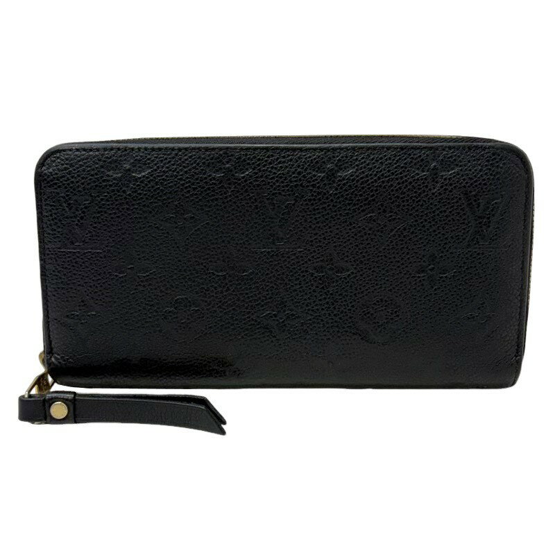Rakuten - LOUIS VUITTON ルイヴィトン ジッピーウォレット M60571 ノワール モノグラム アンプラント レザー 長財布 レディース 【中古】 22602K118