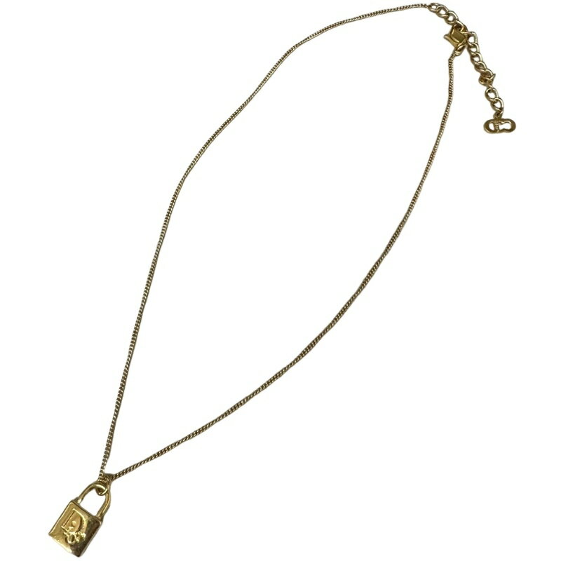 Rakuten - Christian Dior クリスチャンディオール ネックレス 南京錠 メタル W1.0×H1.7cm アクセサリー ジュエリー 【中古】 32601K235