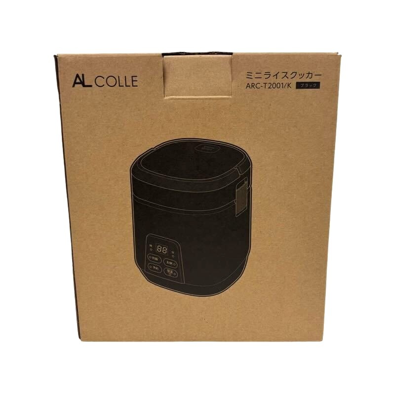 Rakuten - ALCOLLE アルコレ ミニライスクッカー ARC-T2001/K ブラック 家電 電化製品 【未使用品】 52601R22