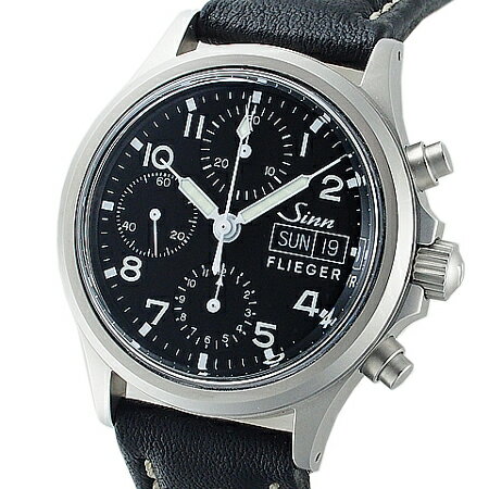 ◆ミウラ◆ジン Sinn フリーガー クロノグラフ 356.FLIEGER OH/風防他社製に交換済 ...