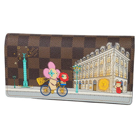 ルイヴィトン ダミエ 財布（レディース） ◆ミウラ◆ルイ・ヴィトン LOUIS VUITTON ダミエ ヴィヴィエンヌ ポルトフォイユ サラ NM 長財布 N63551 新品【smtb-TD】【saitama】