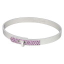 ◆ミウラ◆【大幅値下げ!】エルメス HERMES ピンクサファイア ケリー PM トゥレ クラスプ バングル K18WG【中古】【smtb-TD】【saitam...