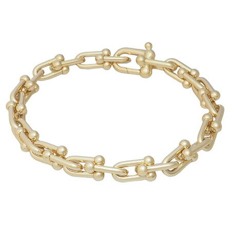 ◆ミウラ◆ティファニー TIFFANY&Co.ハードウェア スモール リンク ブレスレット 60153077 K18YG 仕上済【中古】【smtb-TD】【saitama】のサムネイル
