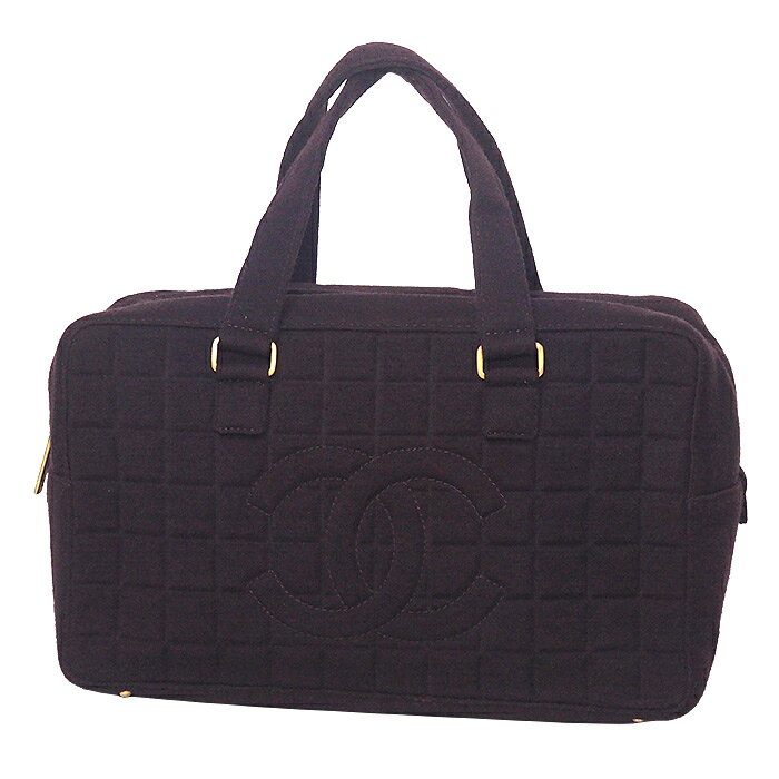 ◆ミウラ◆ シャネル CHANEL チョコバー ココマーク ミニボストン ハンドバッグ ダークブラウン【中古】【smtb-TD】【saitama】