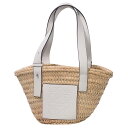 ◆ミウラ◆ ロエベ LOEWE バスケットバッグ スモール かごバッグ A223S93X04 2163 ナチュラル ホワイト【中古】【smtb-TD】【sait...